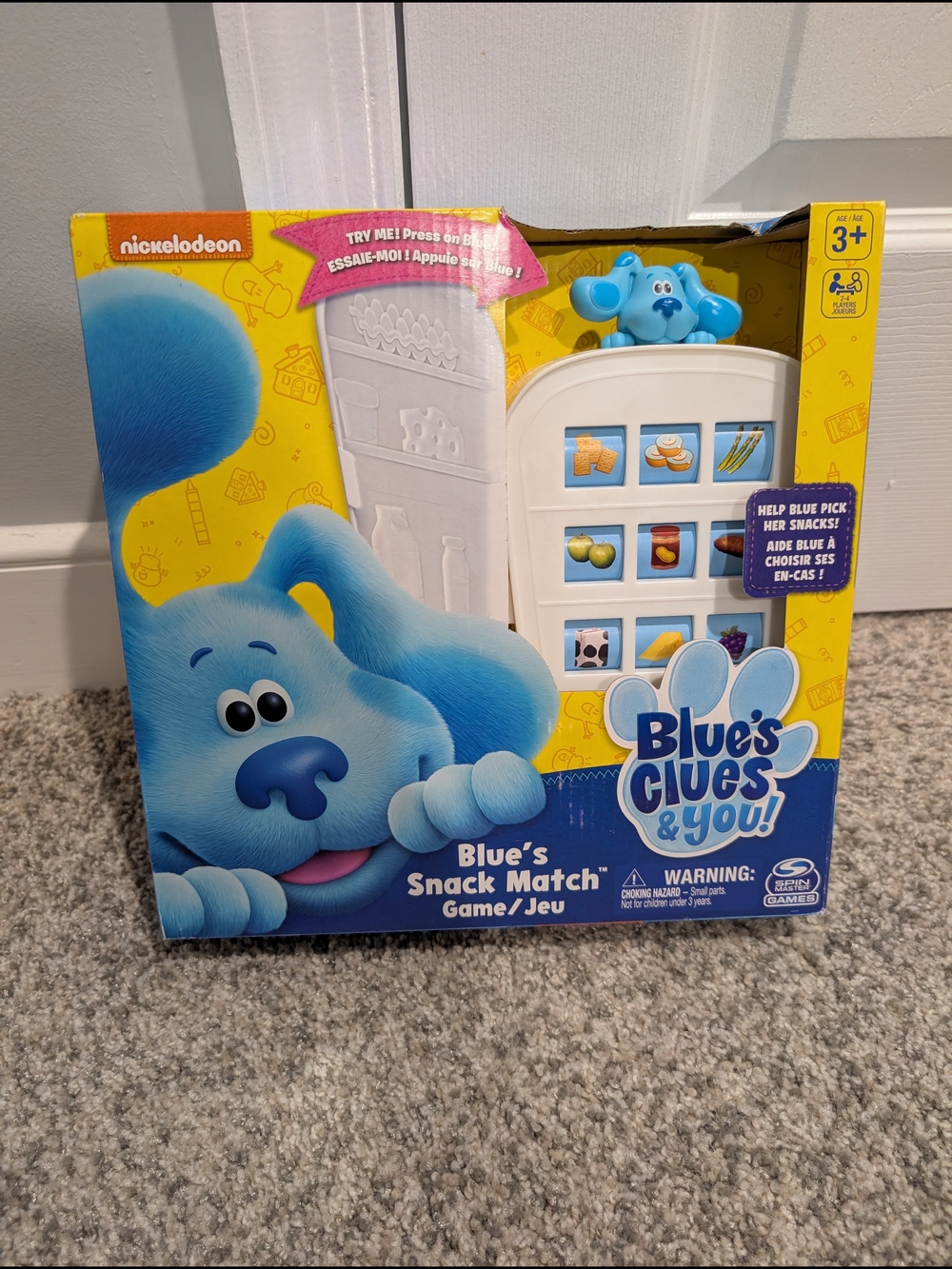 NIB Nickelodeon Blue's Clues Snack Match Game by Spin Master Games